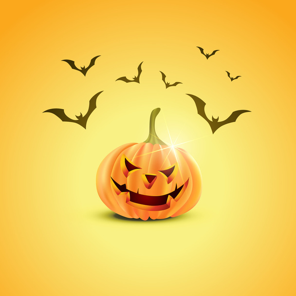 Halloween-Kürbis-Design - Vektor, Bild