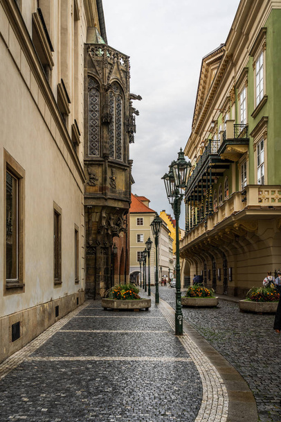 Oude stadsdeel van Praag. - Foto, afbeelding