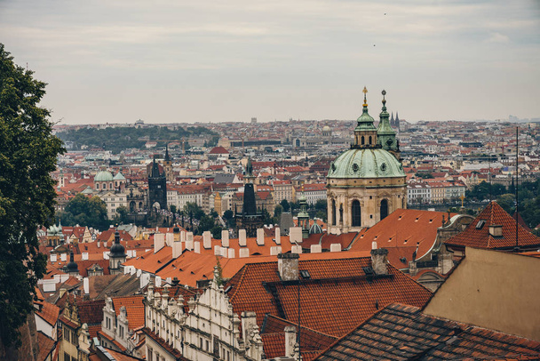 Skyline from Castle Architecture and landmark of Prague in Czech - Foto, Bild