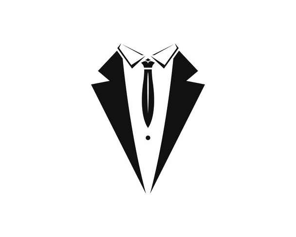 Tuxedo man logo vector template - Вектор,изображение