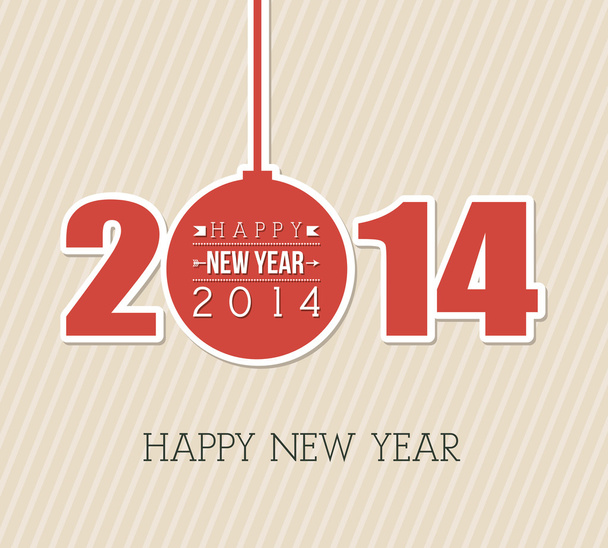 Feliz Ano Novo 2014 - Vetor, Imagem