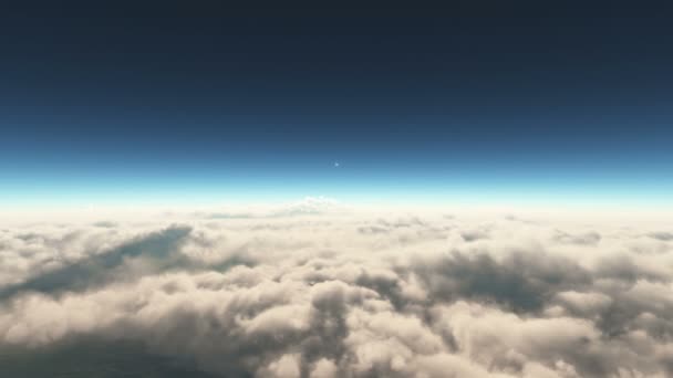 пролетать над облаками заката 4k - Кадры, видео