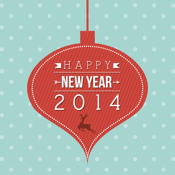Ευτυχισμένο το νέο έτος 2014 - Διάνυσμα, εικόνα