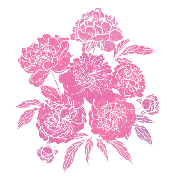 hand drawn floral decoration - Vector, imagen