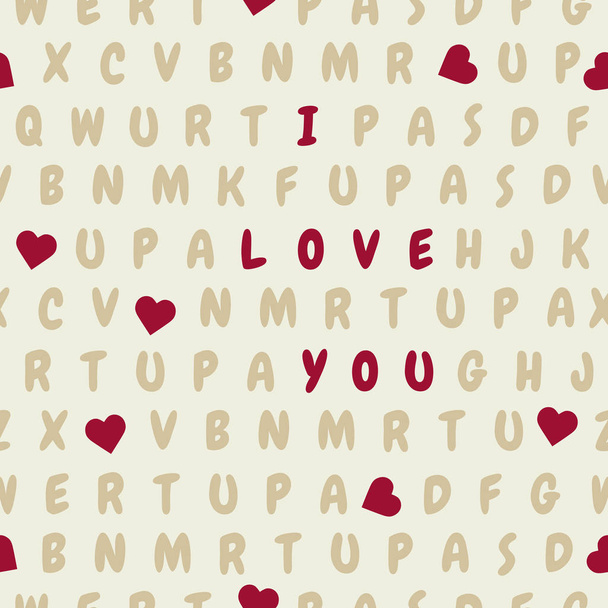 Carta Vector Patrón Amor Día de San Valentín Boda
 - Vector, Imagen