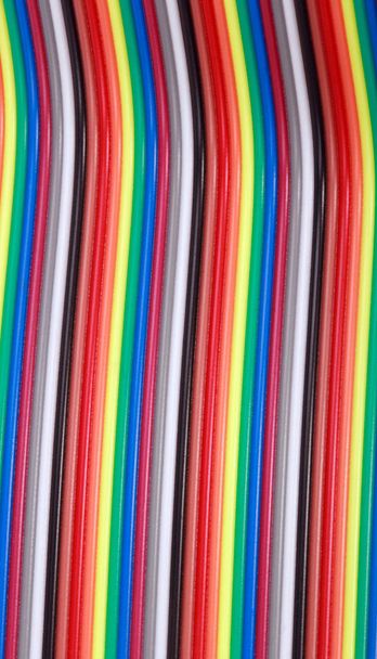 many wire ribbon cable - Foto, imagen