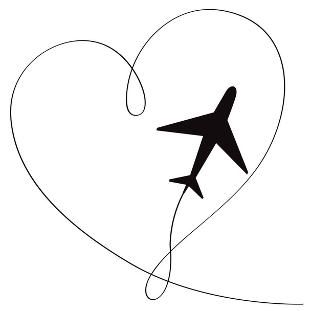 Illustration vectorielle de symbole de ligne d'avion
 - Vecteur, image