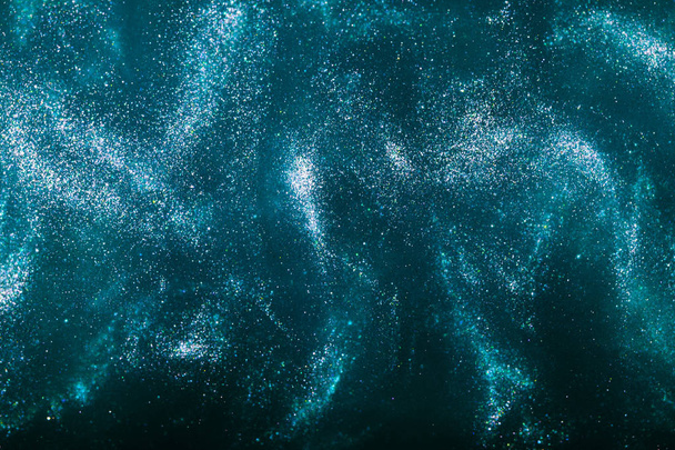 blue glitter particles - Photo, Image