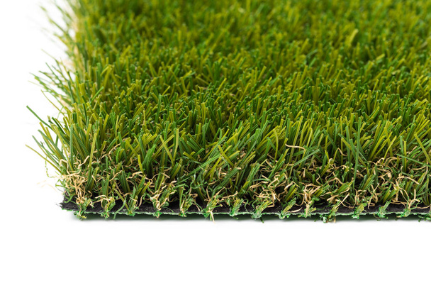 Sezione di erba erba erba artificiale su sfondo bianco
 - Foto, immagini