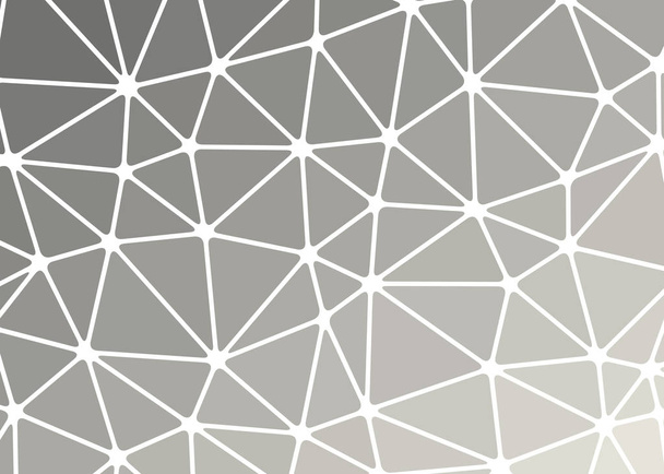 grey gradient geometric polygonal textured background  - Vector, Image