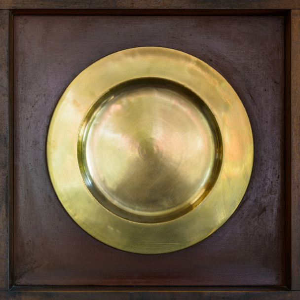 Brass plate - Фото, изображение