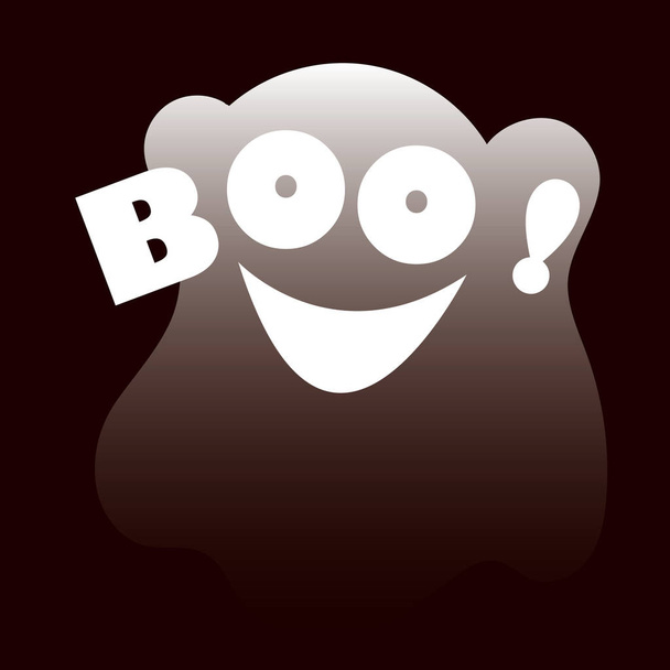 Αφίσα Boo, απλά διανυσματική απεικόνιση   - Διάνυσμα, εικόνα