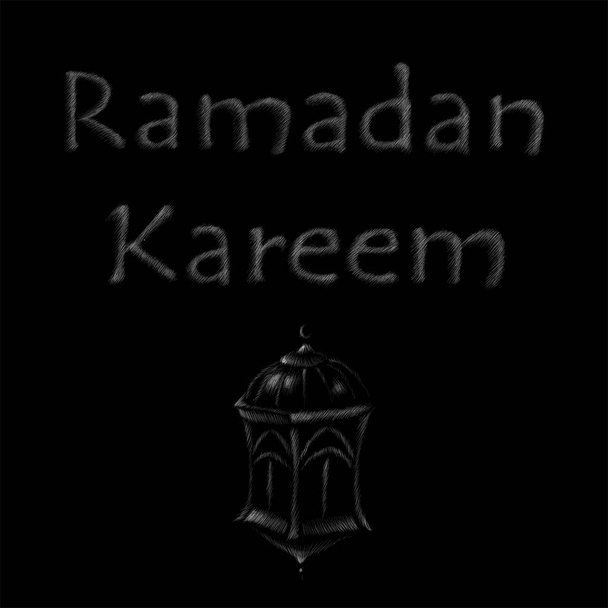 Šablona plakátu ramadánu, jednoduše vektorová ilustrace  - Vektor, obrázek
