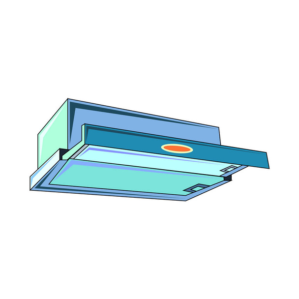 electric telescopic straight shelf, simply vector illustration  - Vector, Image