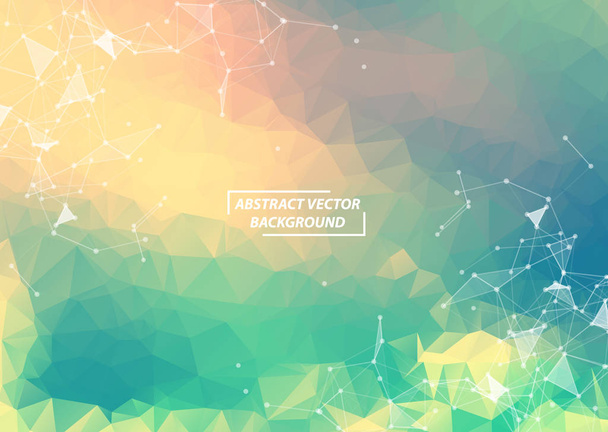 Abstract colorful Geometric Polygonal background molecule and co - Wektor, obraz