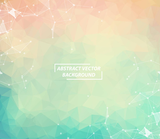 Abstract colorful Geometric Polygonal background molecule and co - Вектор, зображення