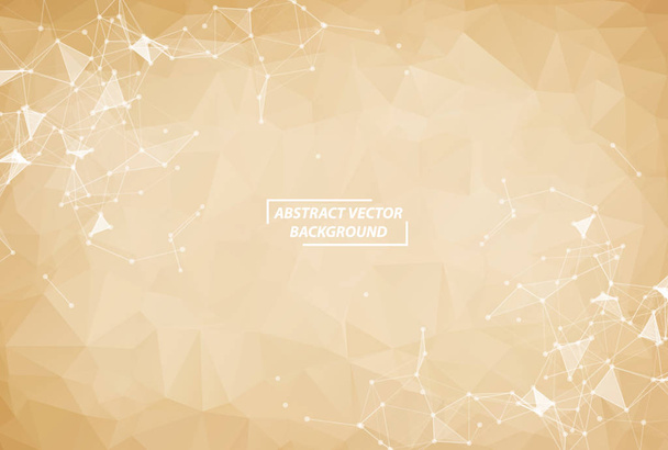Abstract Brown Geometric Polygonal background molecule and commu - Vecteur, image