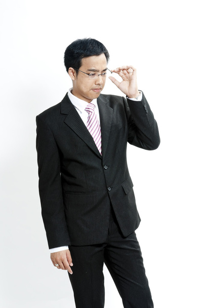 Businessman standing on white background - Foto, immagini