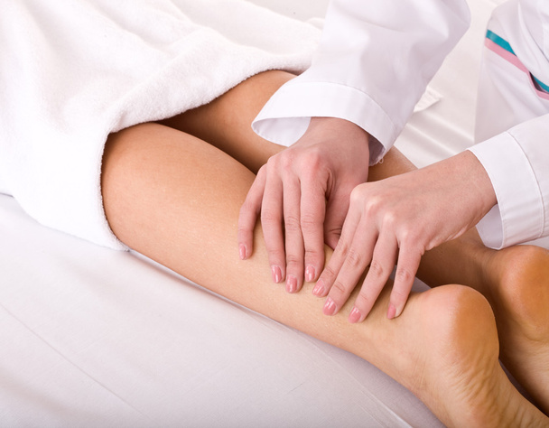 Massage of leg. Spa resort. - Photo, Image