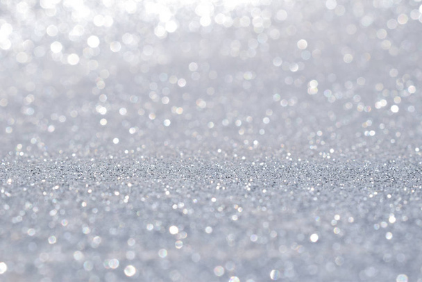 silver glitter abstract background - Photo, Image