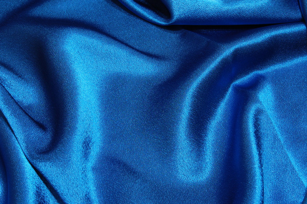 Blue satin background - Photo, Image
