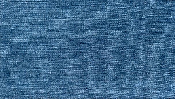 Modrý džínový texturovaný pozadí. Detailní textura a vzor džínové tkaniny - Fotografie, Obrázek