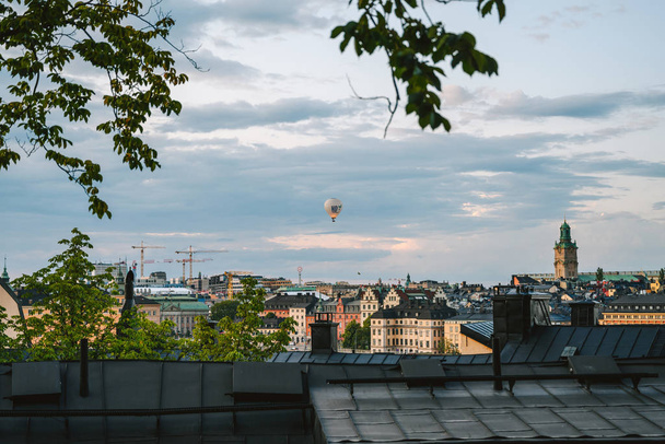 Stockholmer Aussicht vom Berg Monteliusvagen - Foto, Bild