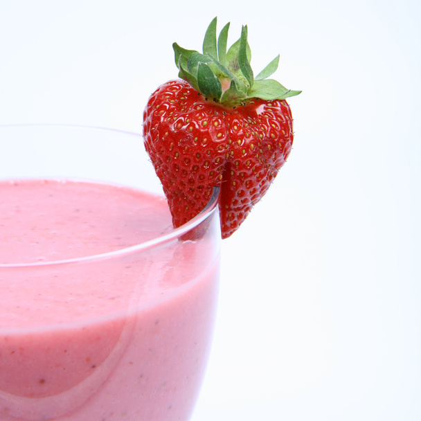Strawberry shake in close up - Foto, afbeelding