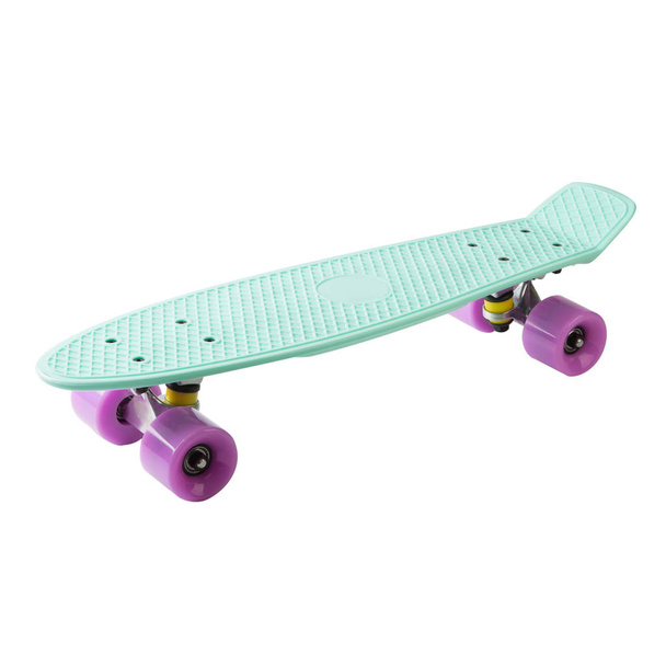 modern colorful skateboard - pennyboard isolated on white - Photo, Image
