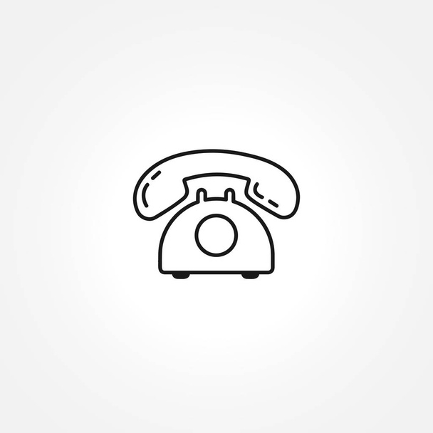 Εικονίδιο τηλεφώνου σε λευκό φόντο - Διάνυσμα, εικόνα
