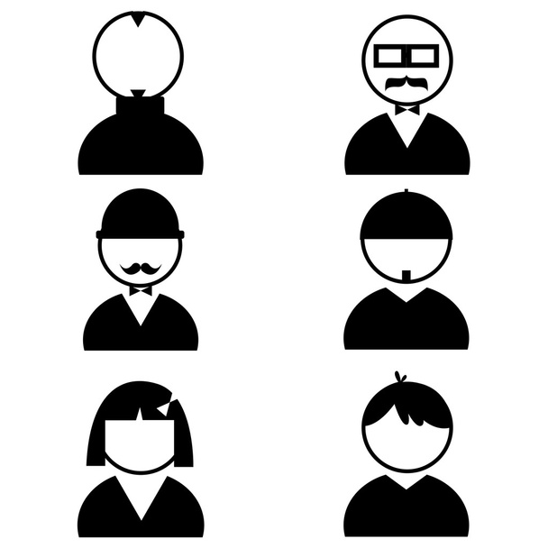 people icons - Вектор,изображение