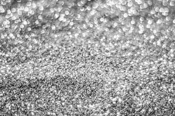 Glitter licht abstract zilver bokeh kerst licht - Foto, afbeelding