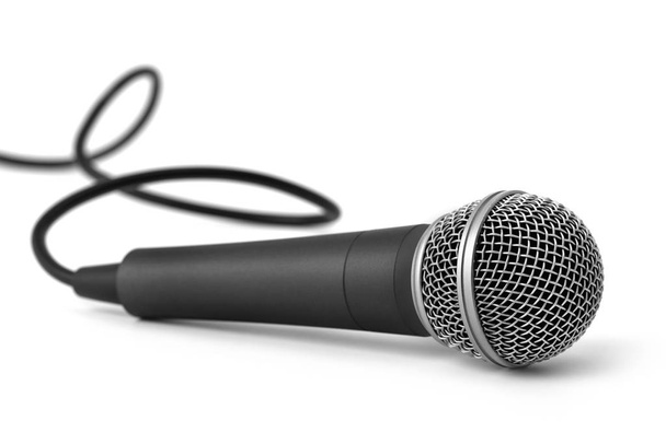 mikrofon izolált fehér - Fotó, kép