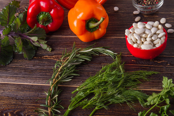 Fresh raw ingredients for healthy cooking. - Photo, Image
