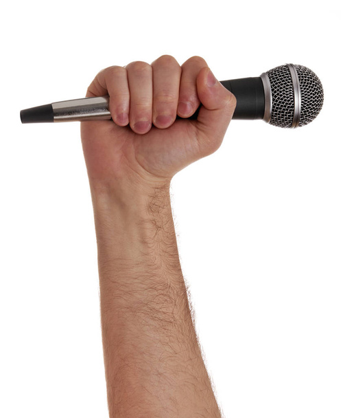 Mann mit Mikrofon - Foto, Bild
