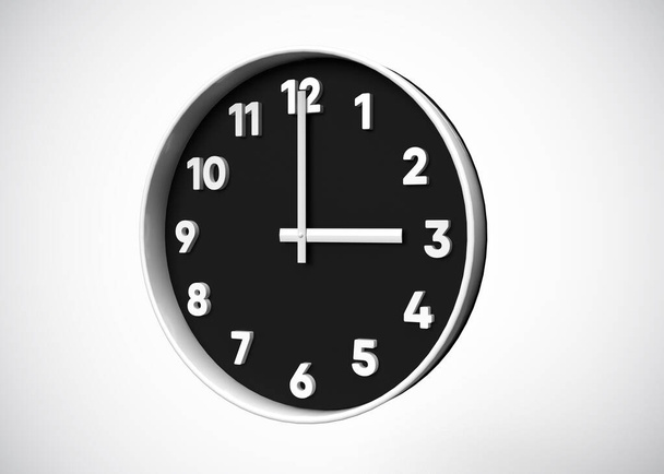 Clock,  Time concept  3D Render - Fotoğraf, Görsel