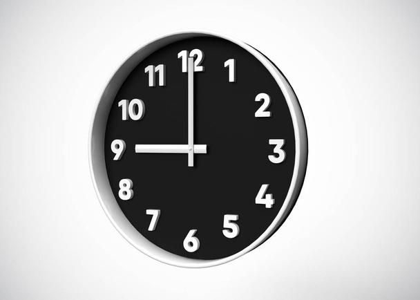 Clock,  Time concept  3D Render - Foto, afbeelding