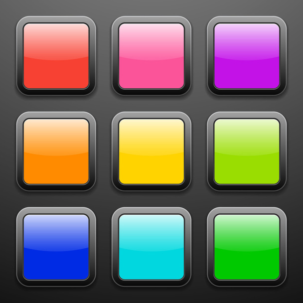 Background for the app icons - glass set - Vektor, kép
