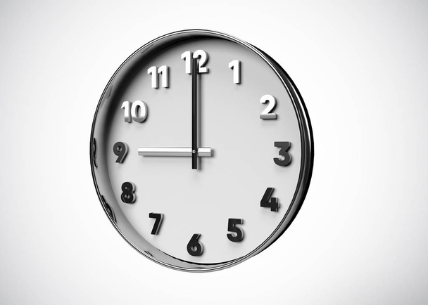 Relógio, Conceito de tempo 3D Render
 - Foto, Imagem