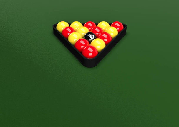  billiards game. billiard balls, pool - Foto, Bild