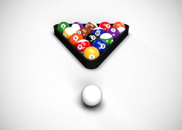 Billiard table. billiard balls, pool - Фото, изображение