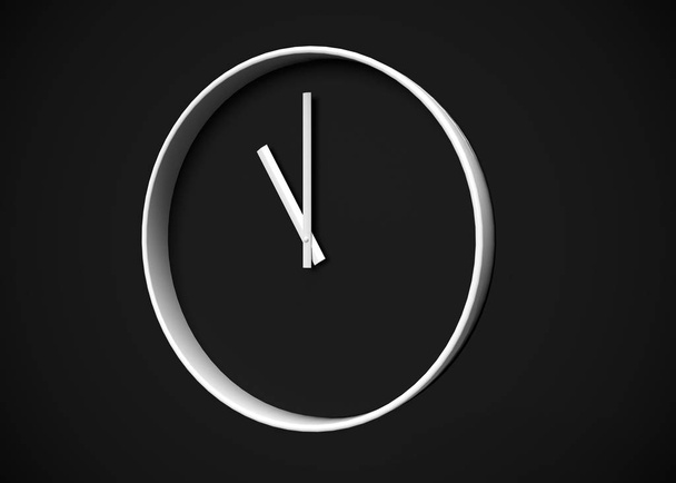 Clock,  Time concept  3D Render - Foto, Imagem