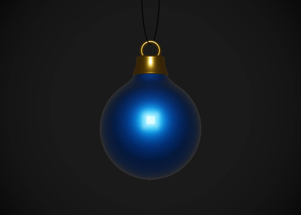 Christmas Bauble for Xmas Tree 3D Render - Фото, изображение