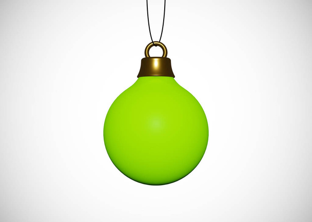 Christmas Bauble for Xmas Tree 3D Render - Foto, imagen