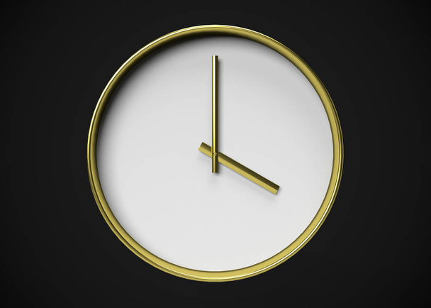 Clock,  Time concept  3D Render - Foto, Imagen