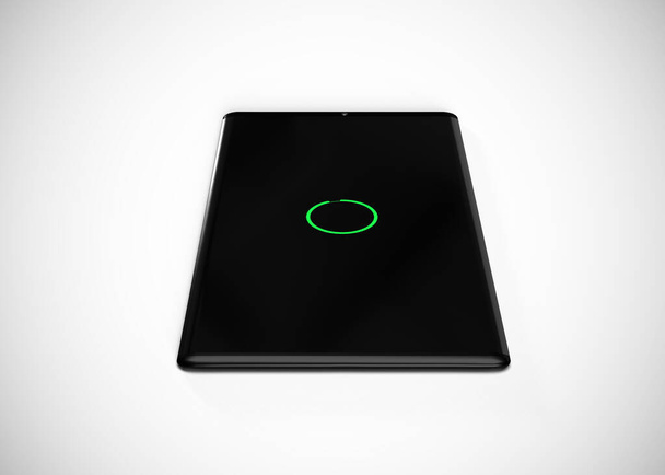 Tablet  Black 3D Render, computer - Foto, Imagem