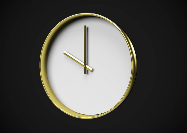 Clock,  Time concept  3D Render - Foto, Imagem