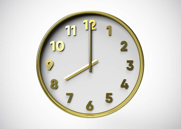 Clock,  Time concept  3D Render - Fotó, kép