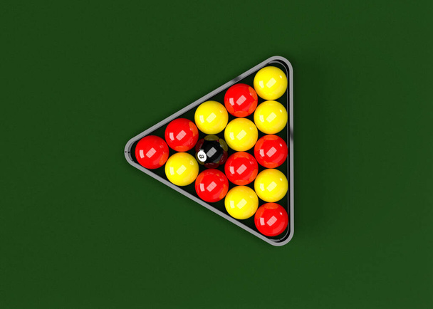  billiards game. billiard balls, pool - Photo, Image