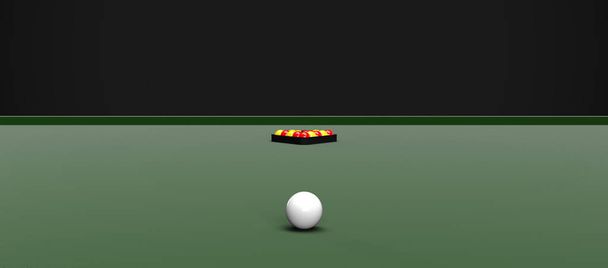  billiards game. billiard balls, pool - Foto, imagen